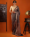 Blue Mysore Crepe Silk Saree