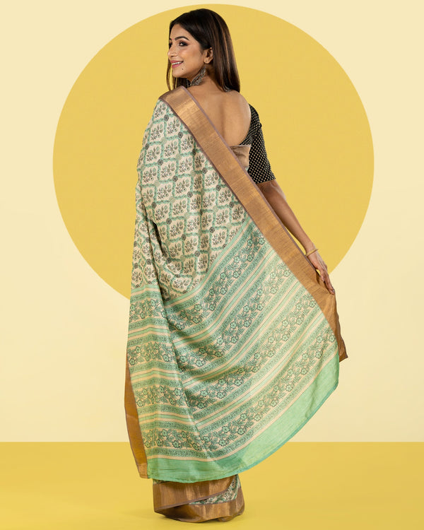 Blended Tussar Saree