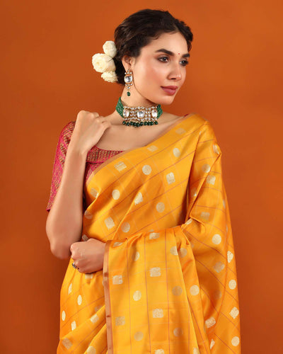 Yellow Kanchivaram Silk