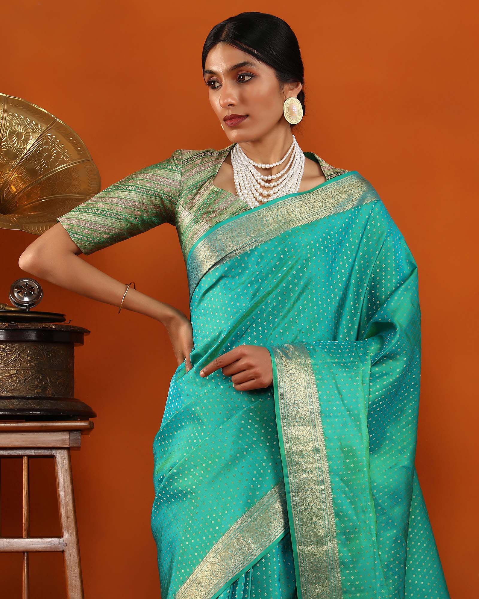 Blue Kanchivaram Silk