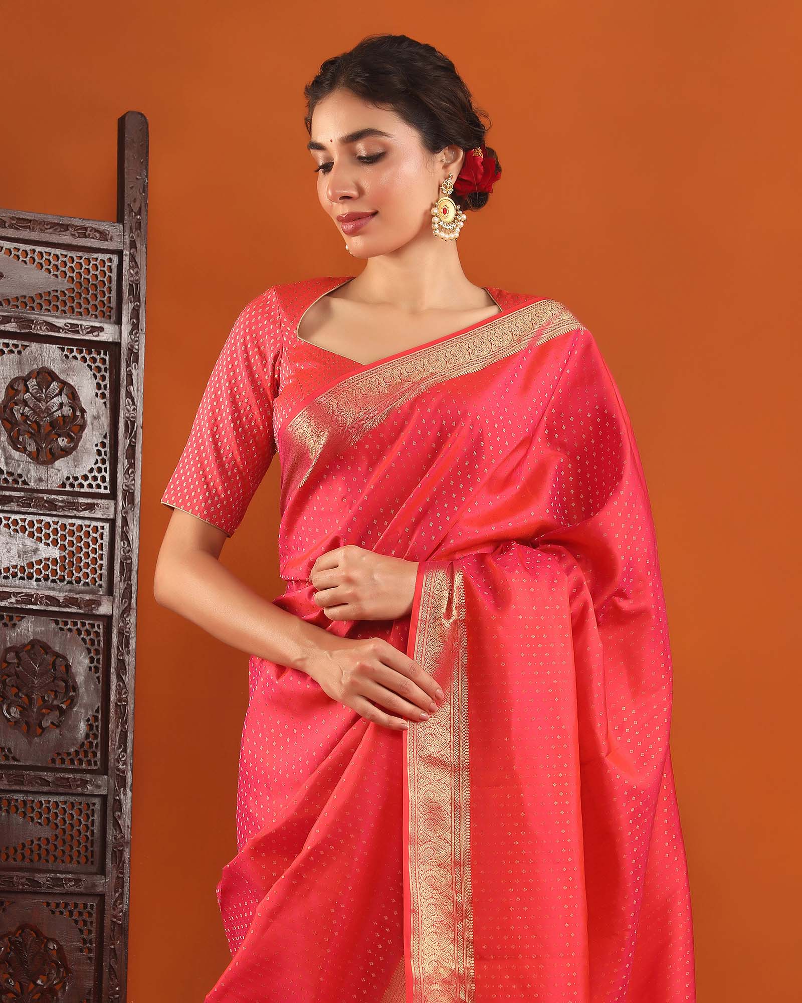 Red Kanchivaram Silk Saree