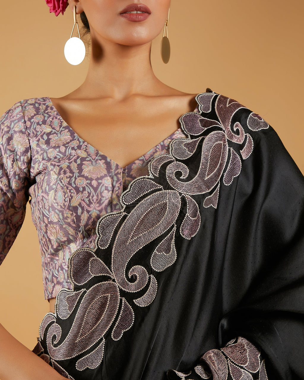 viscose tussar saree