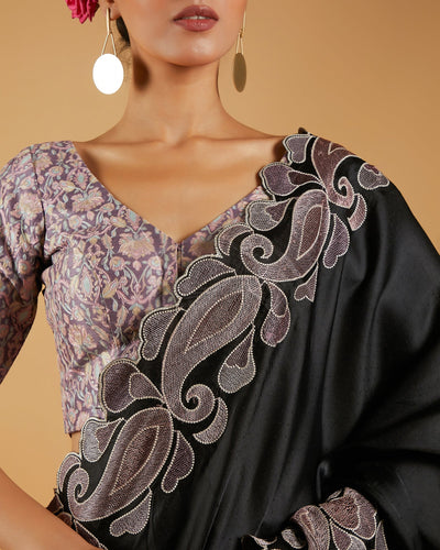 viscose tussar saree