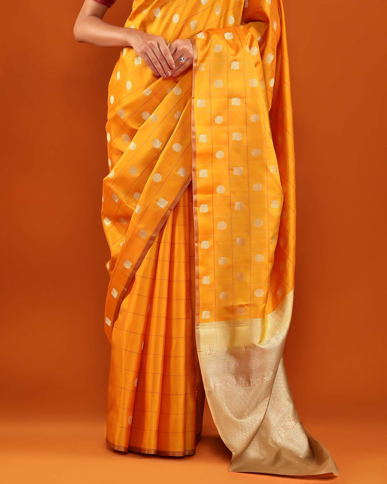 Yellow Kanchivaram Silk Saree