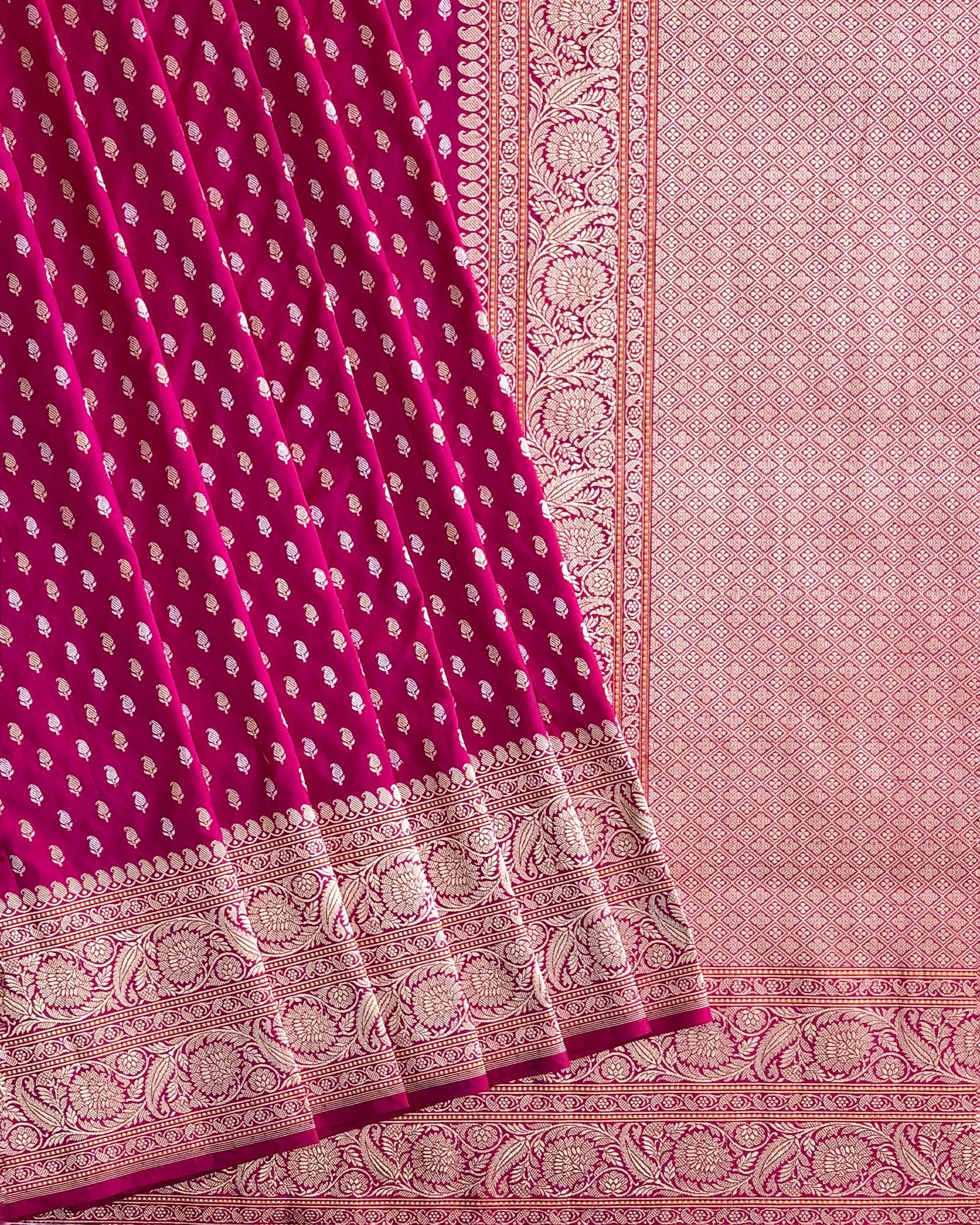 Pink Banarasi Silk Saree - 029 of 105