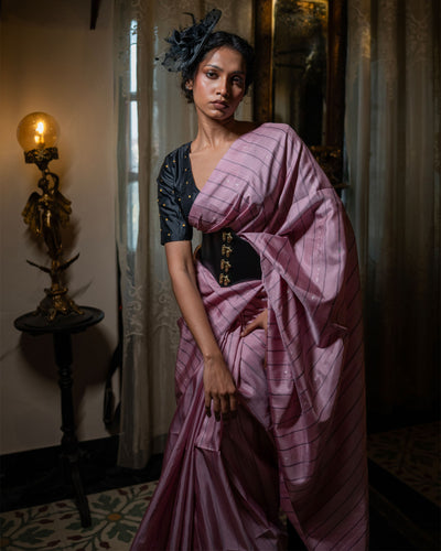 Pink Pure Soft Silk Saree