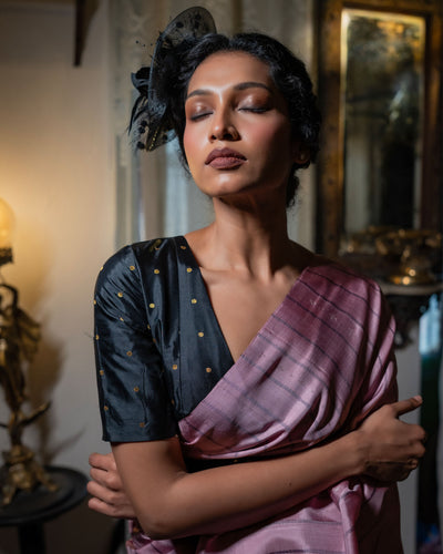 Pink Pure Soft Silk Saree