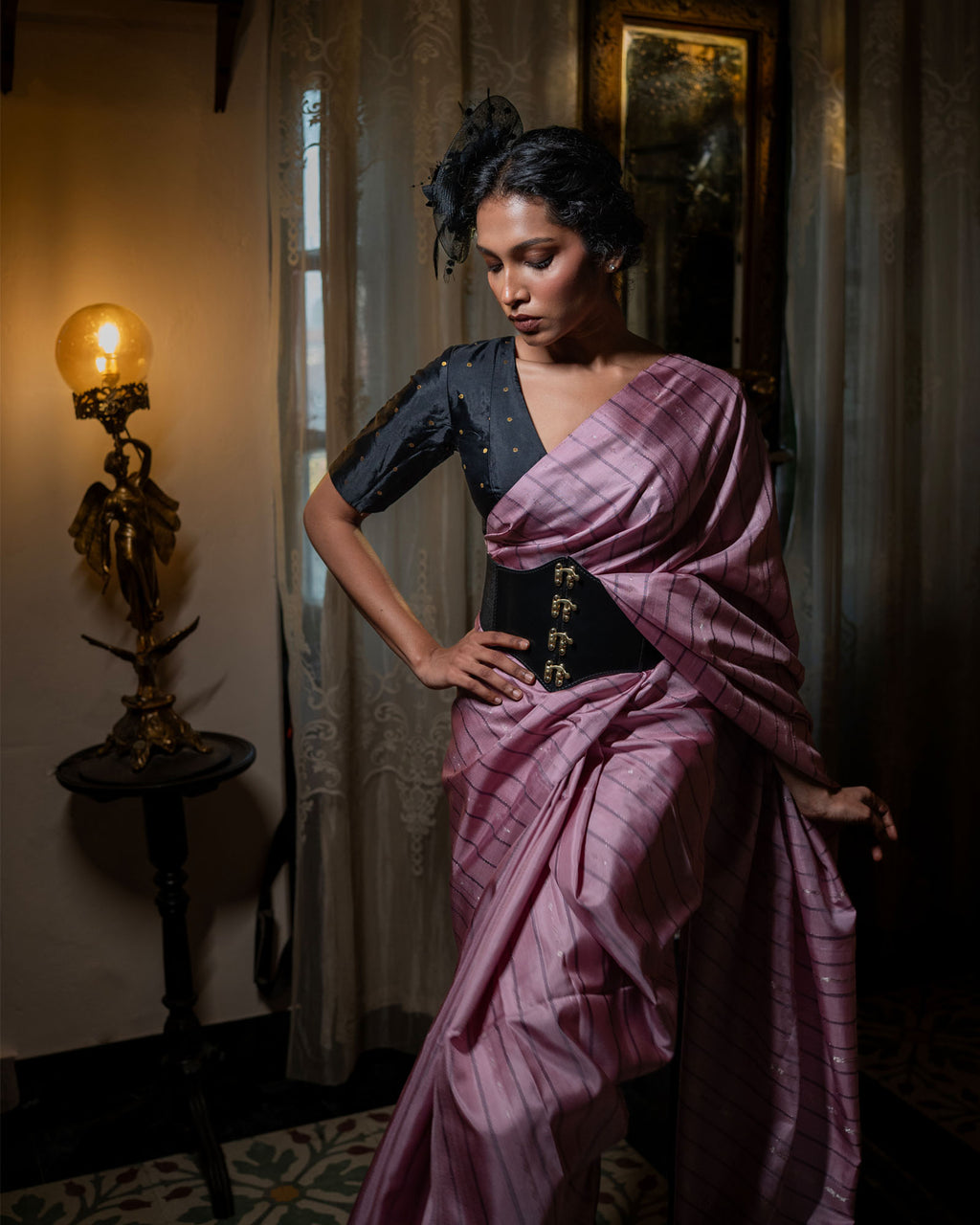 Pink Pure Soft Silk Saree