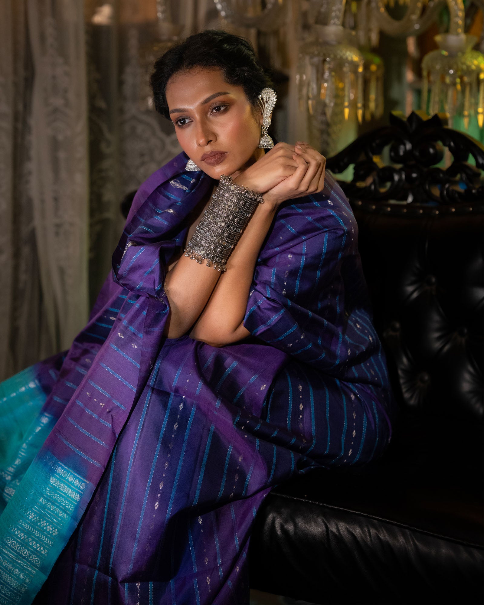 Blue Pure Soft Silk Saree