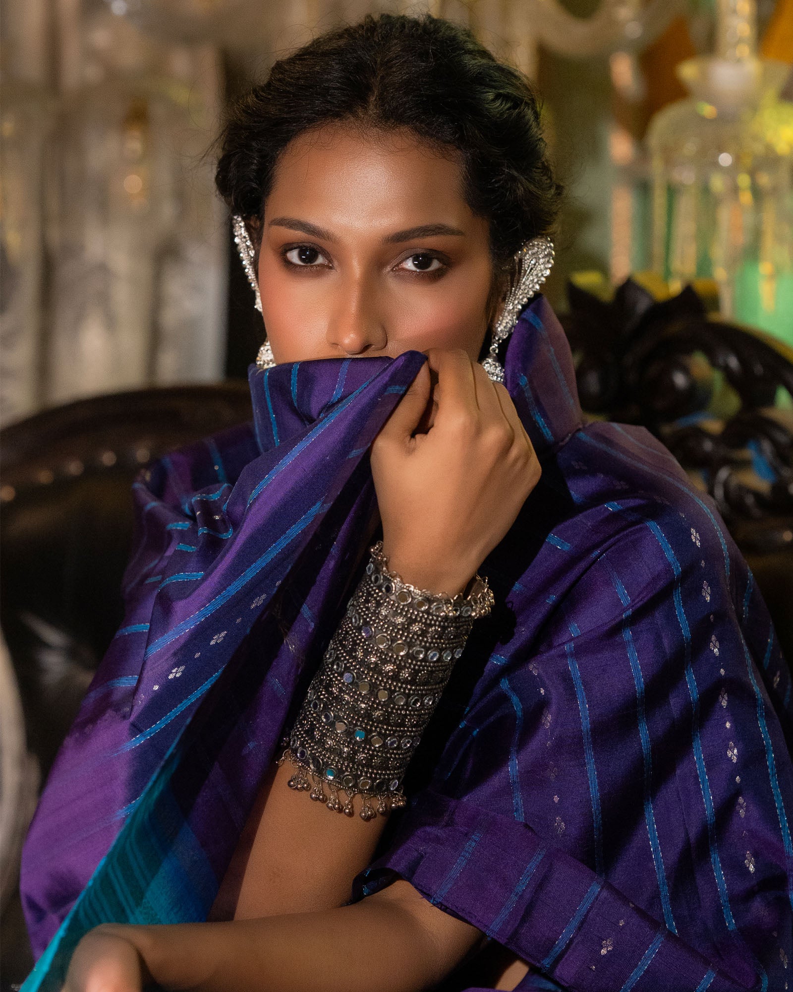 Blue Pure Soft Silk Saree