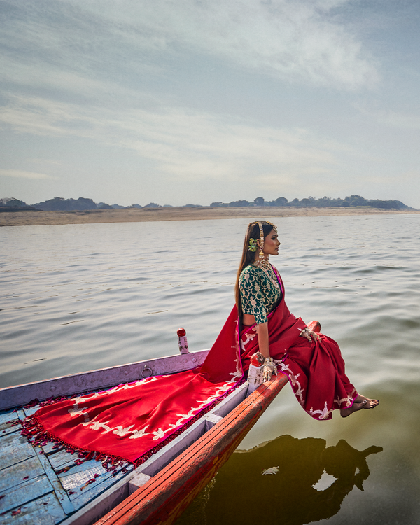 Red Banarasi Silk Saree