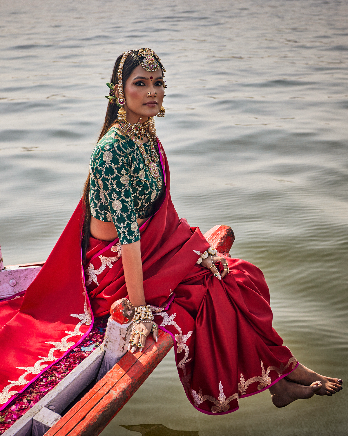 Red Banarasi Silk Saree