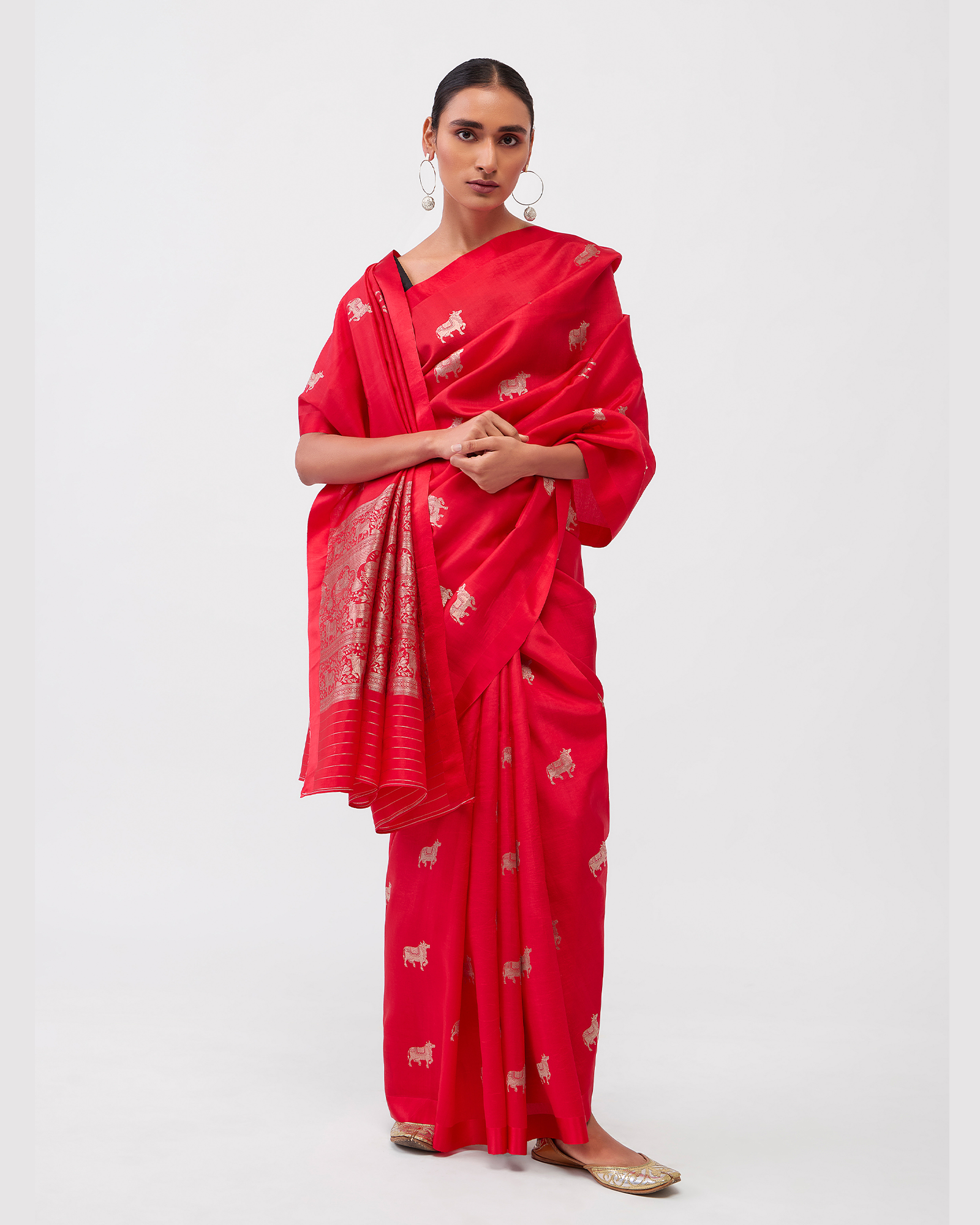 Red Banarasi Silk Saree