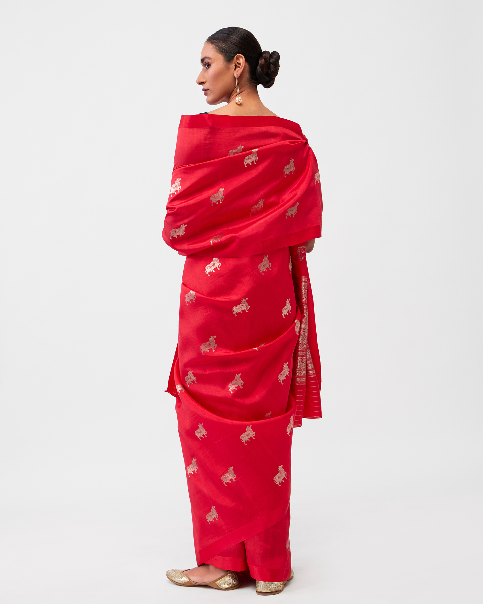 Red Banarasi Silk Saree