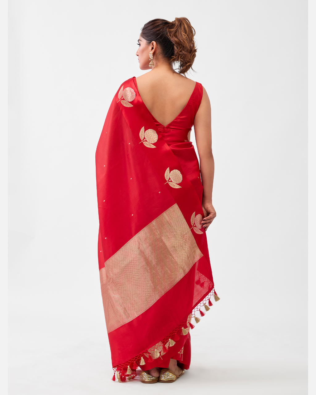Red Banarasi Silk Saree