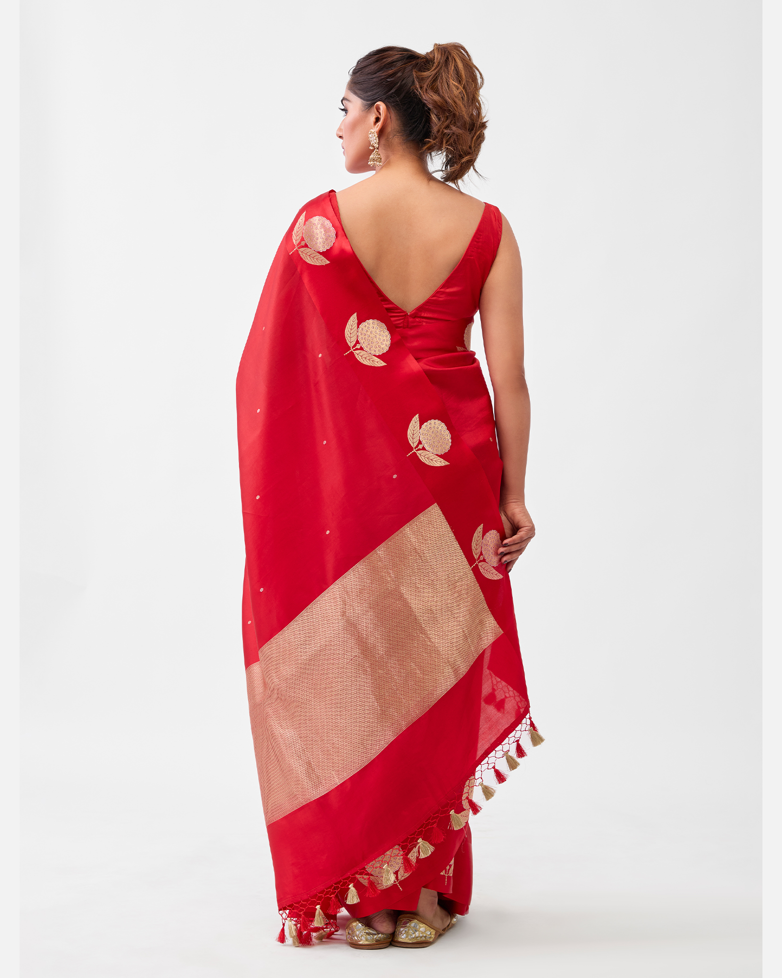 Red Banarasi Silk Saree