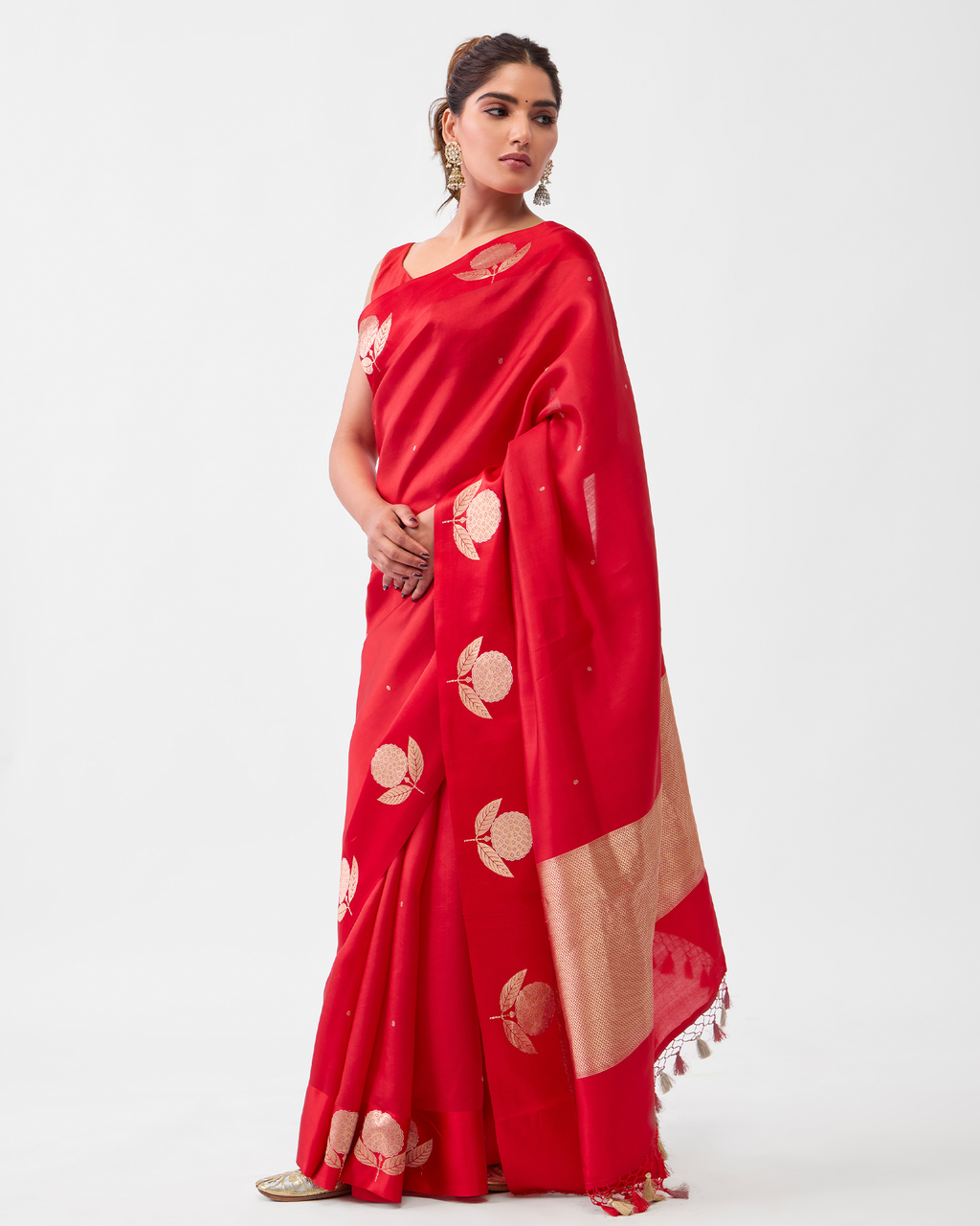 Red Banarasi Silk Saree