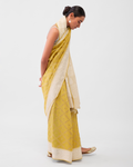 Yellow Tussar Silk Saree