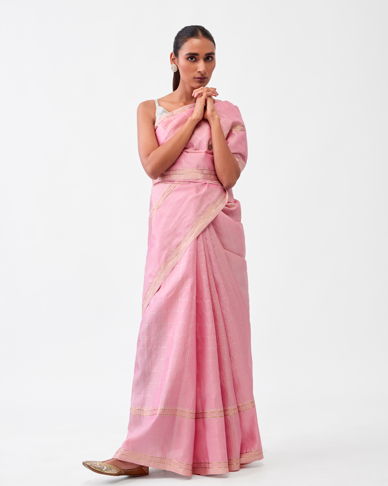 Pink Kanchivaram Silk Saree