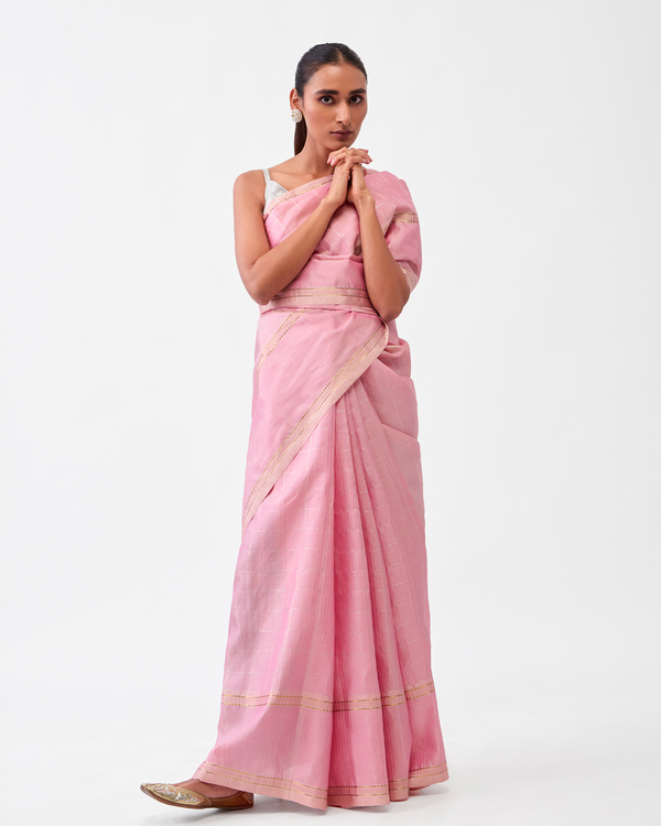 Pink Kanchivaram Silk Saree