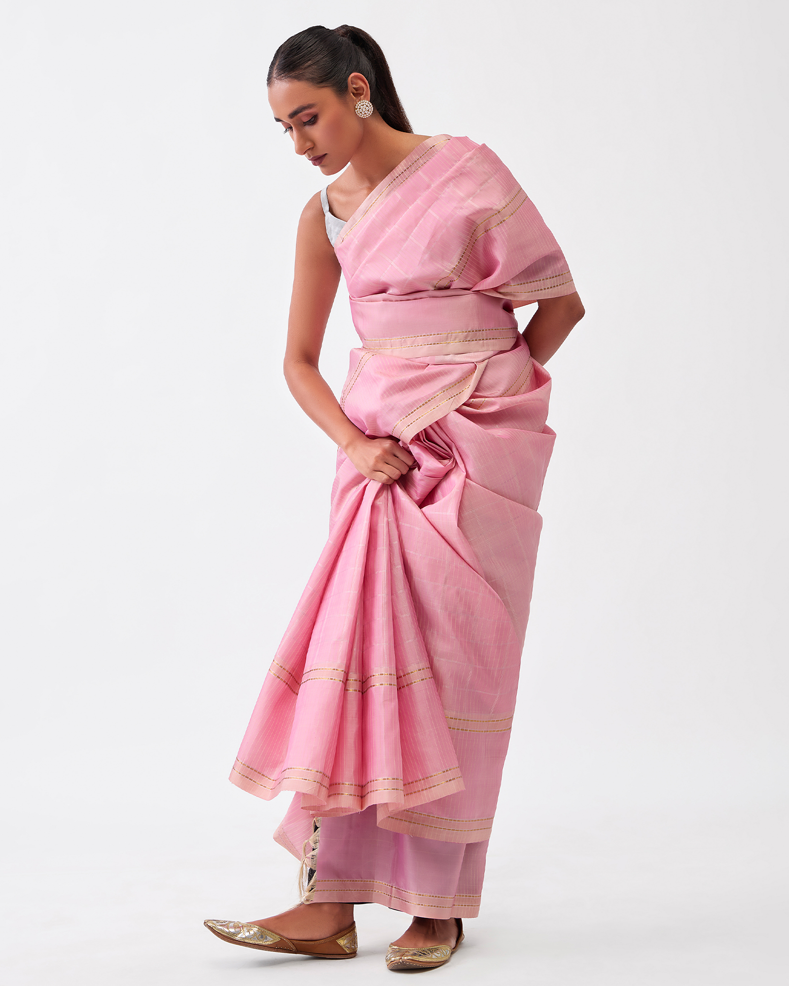 Pink Kanchivaram Silk Saree