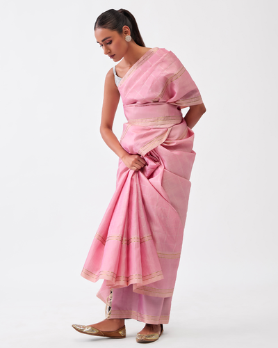 Pink Kanchivaram Silk Saree