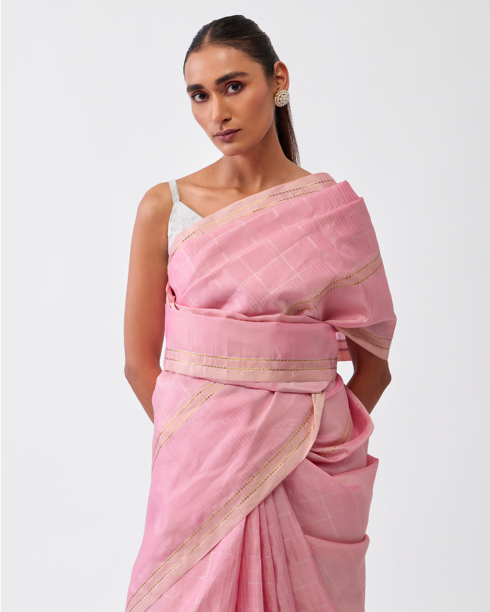 Pink Kanchivaram Silk Saree