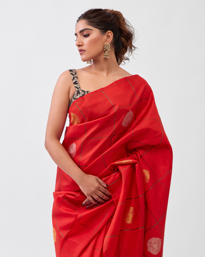 Red Kanchivaram Silk Saree