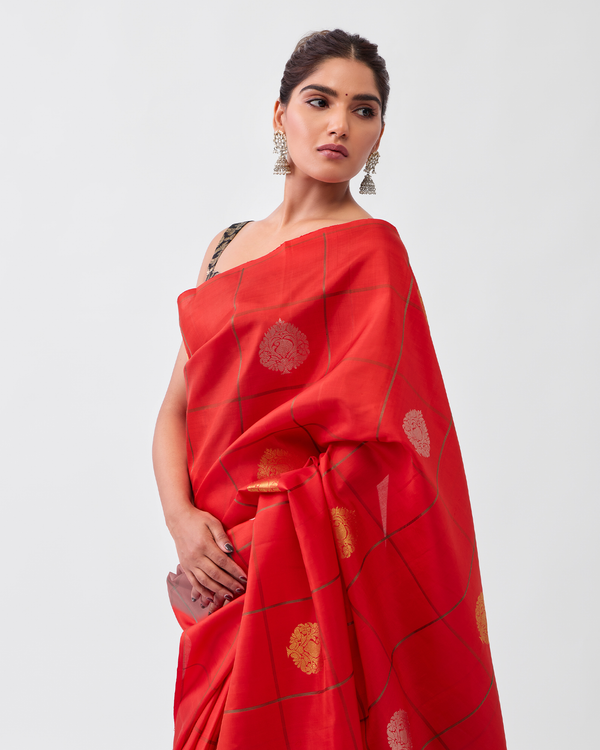 Red Kanchivaram Silk Saree