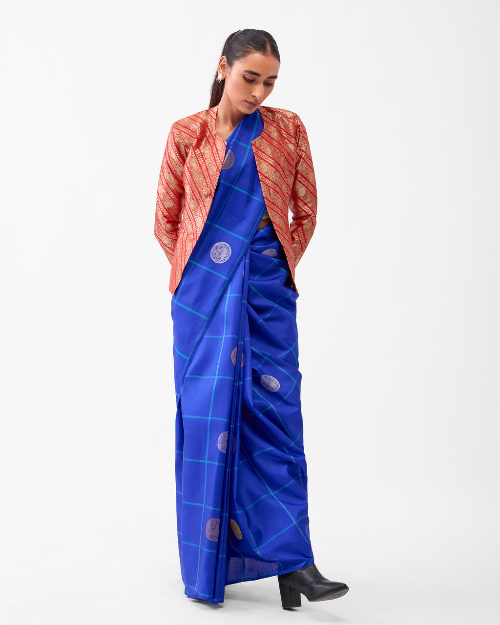Blue Kanchivaram Silk Saree
