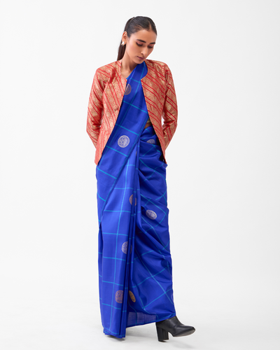 Blue Kanchivaram Silk Saree