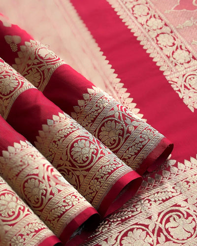 Maroon Banarasi Katan Silk Saree - 061 of 105