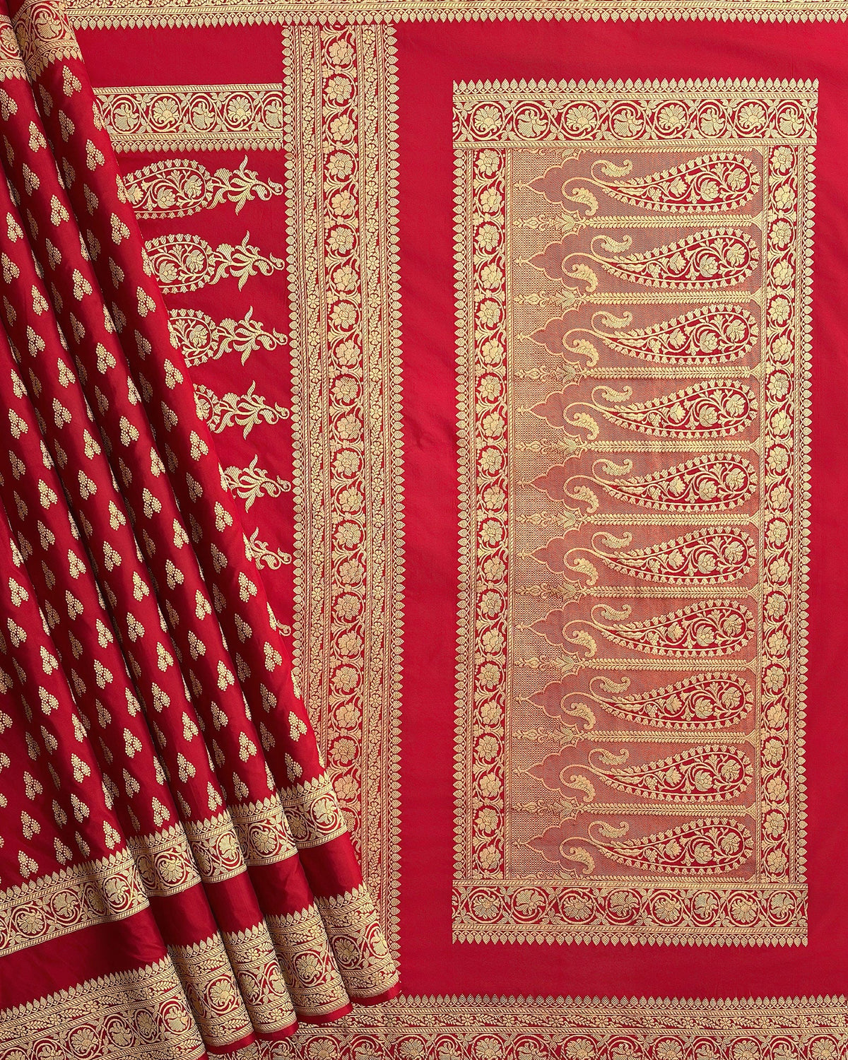 Maroon Banarasi Katan Silk Saree - 061 of 105