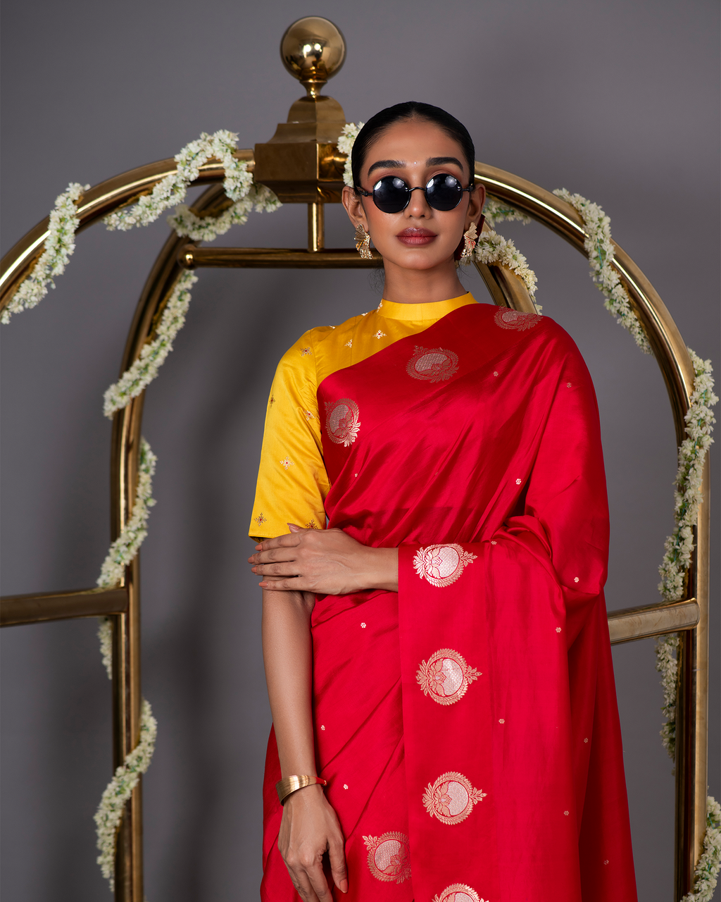 Red Banarasi Silk Saree