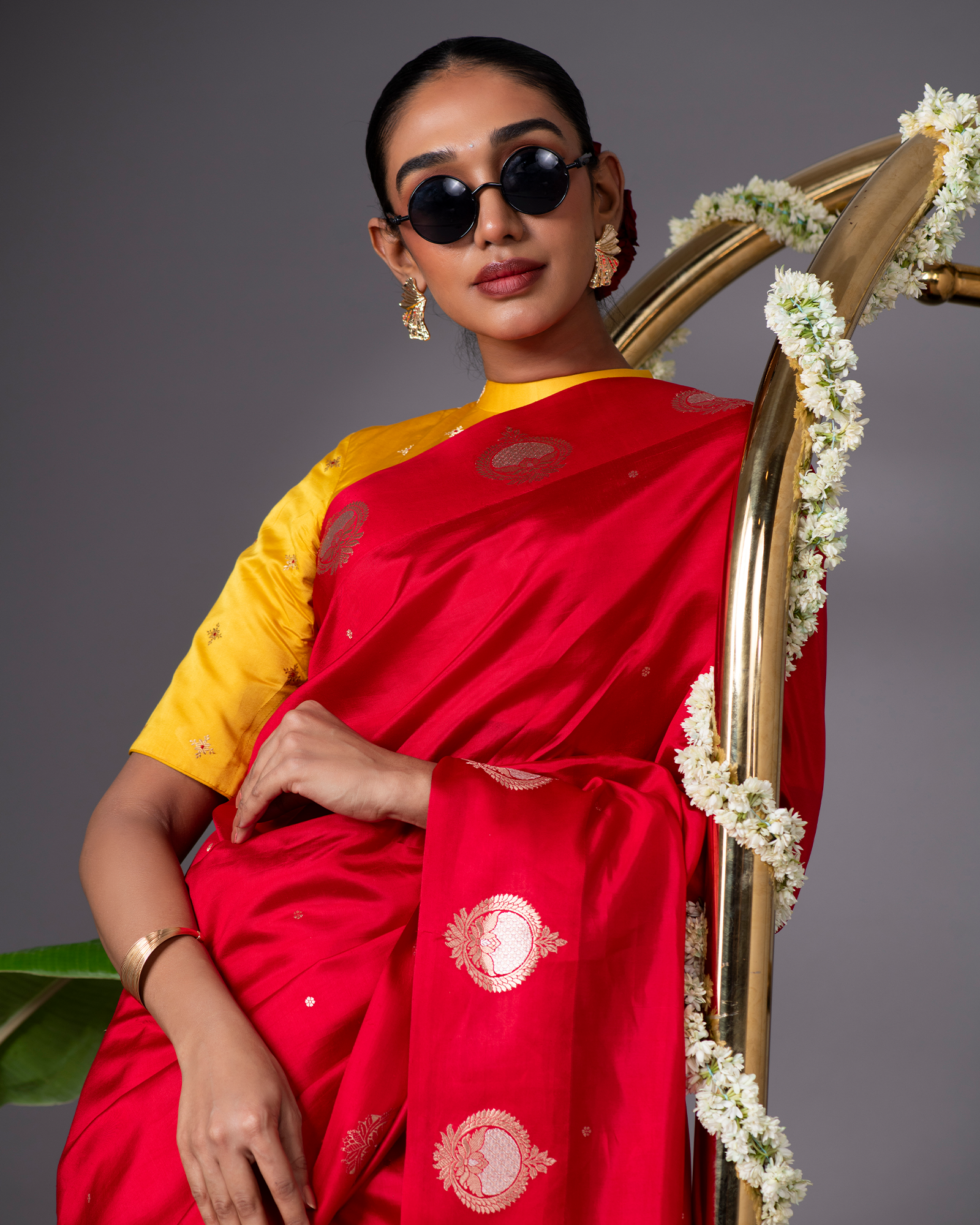 Red Banarasi Silk Saree