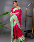 Pink Kanchivaram Silk Saree
