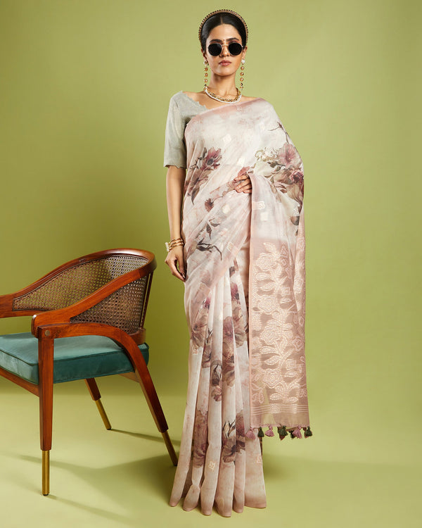 Floral Printed Saree