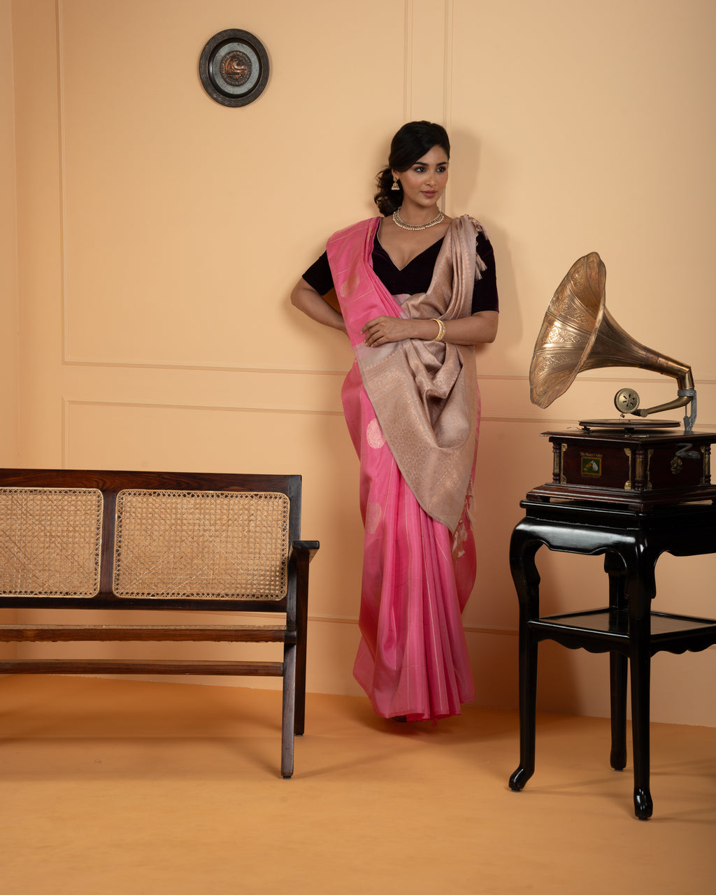 Pink Kanchivaram Silk Saree