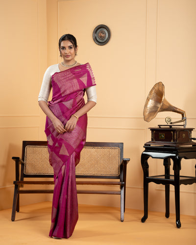 Pink Kanchivaram Silk Saree