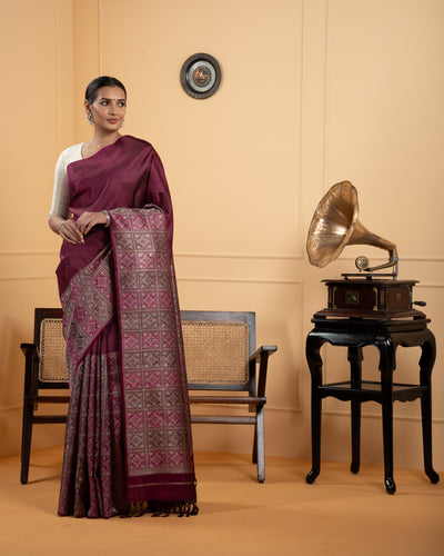 Pink Kanchivaram Silk Saree