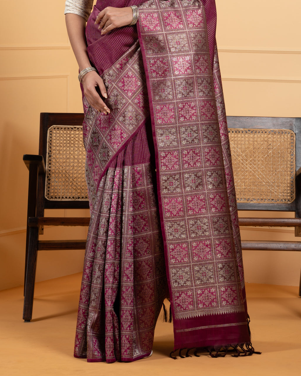 Pink Kanchivaram Silk Saree
