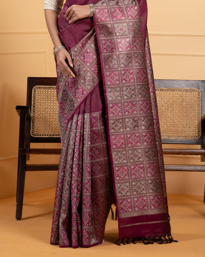 Pink Kanchivaram Silk Saree