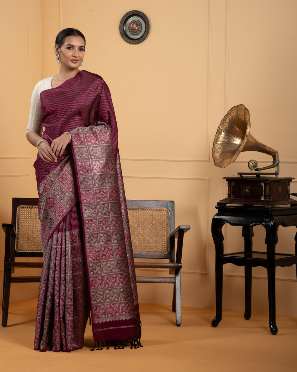 Pink Kanchivaram Silk Saree