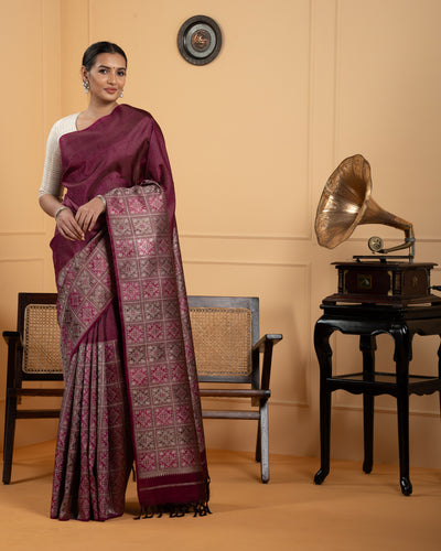 Pink Kanchivaram Silk Saree