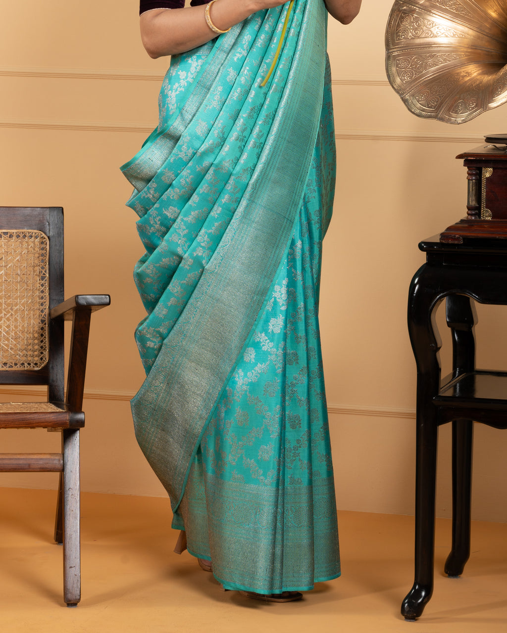 Blue Kanchivaram Silk Saree