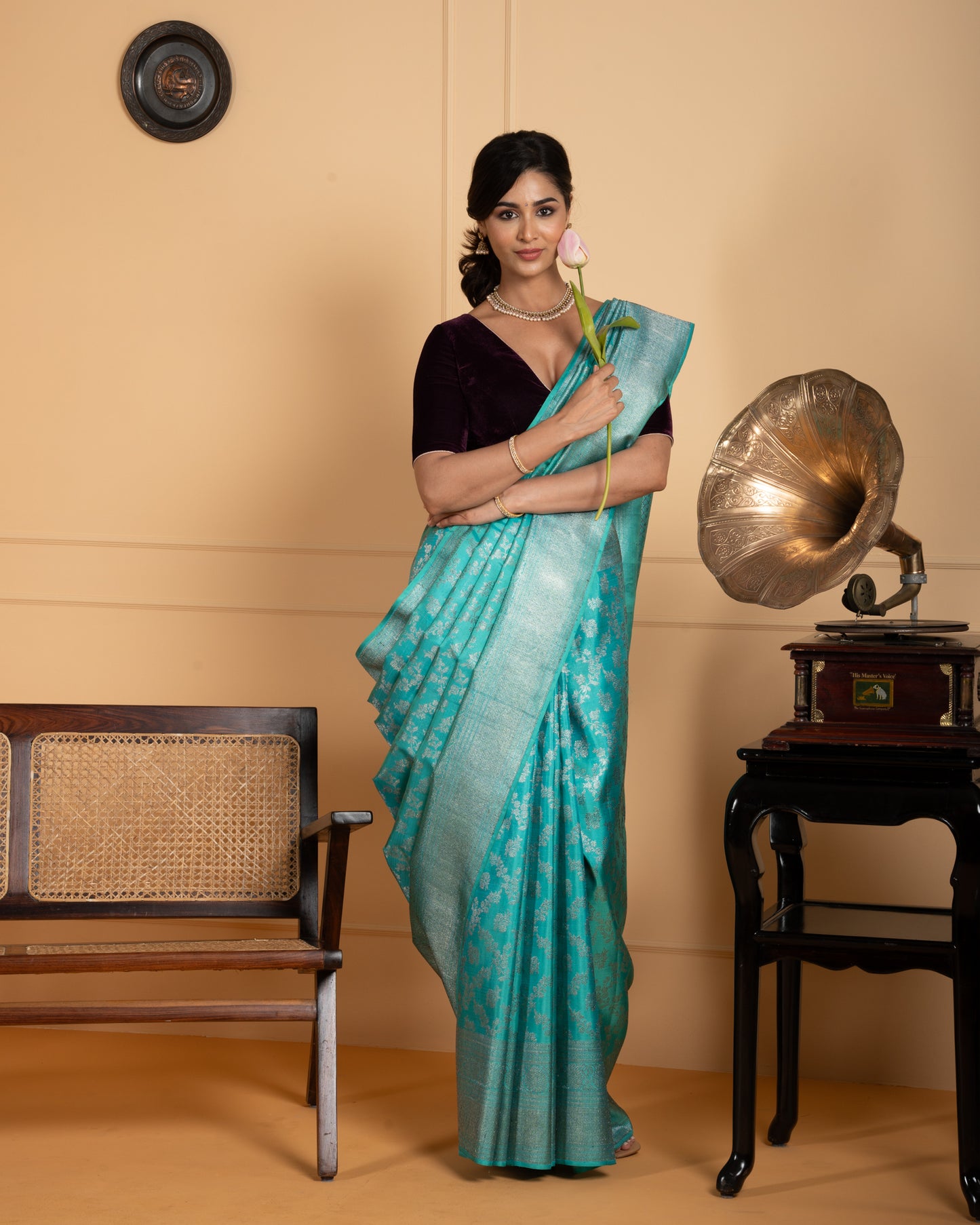 Blue Kanchivaram Silk Saree
