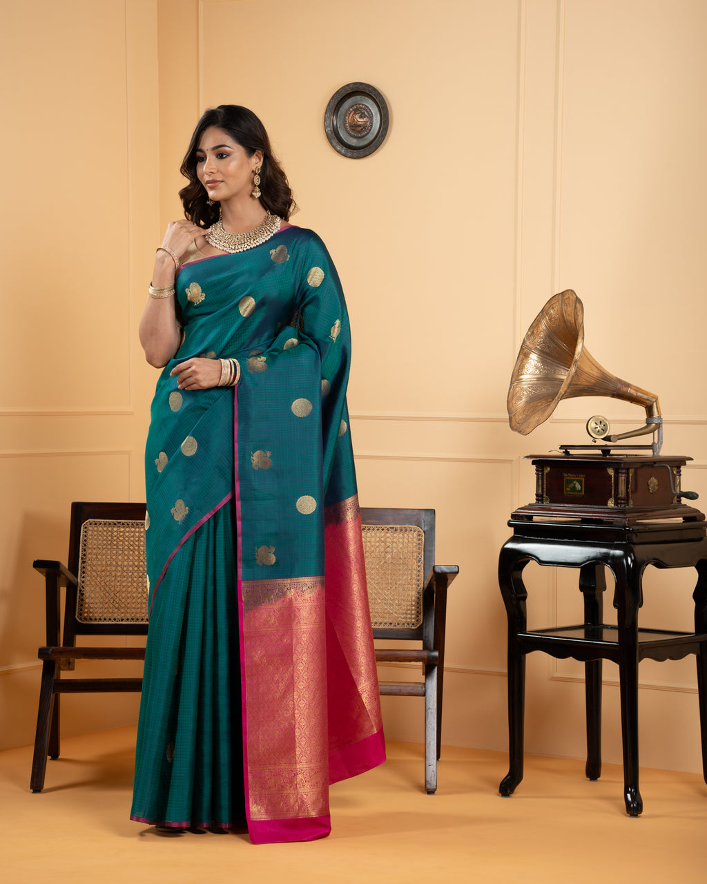 Blue Kanchivaram Silk Saree