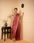 Pink Mysore Crepe Silk Saree