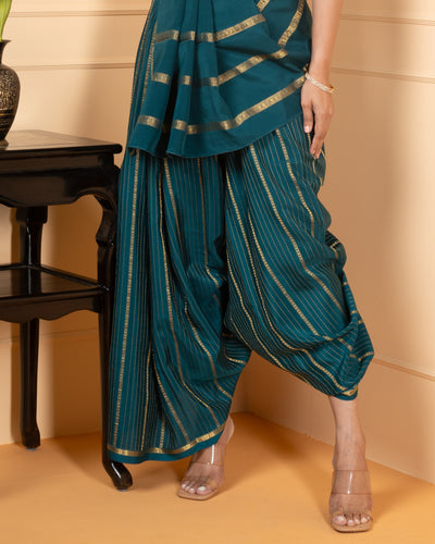 Blue Pure Zari Mysore Silk Saree