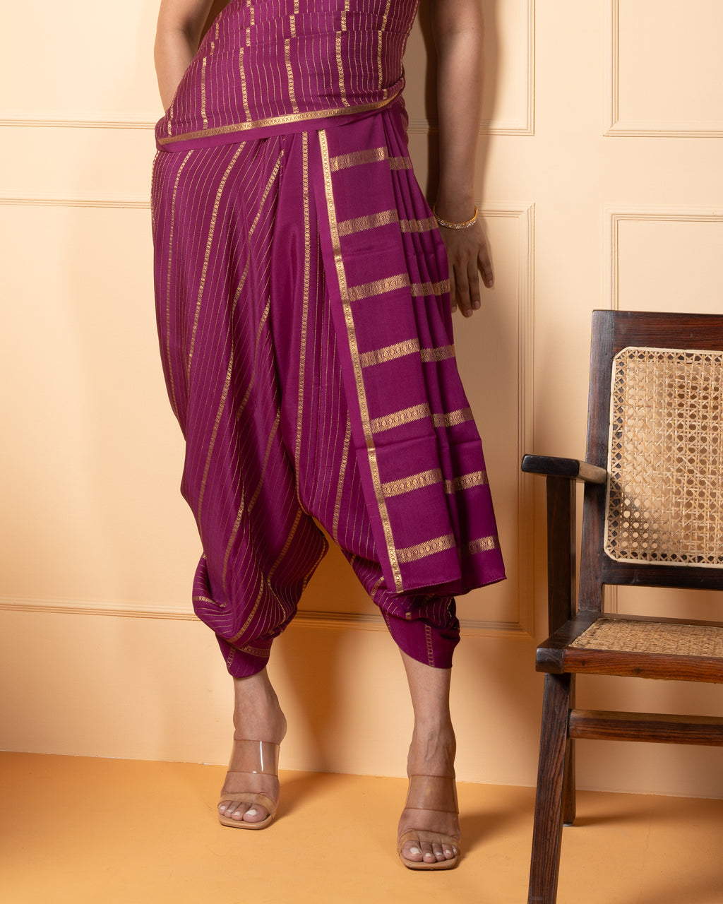 Purple Mysore Silk Saree